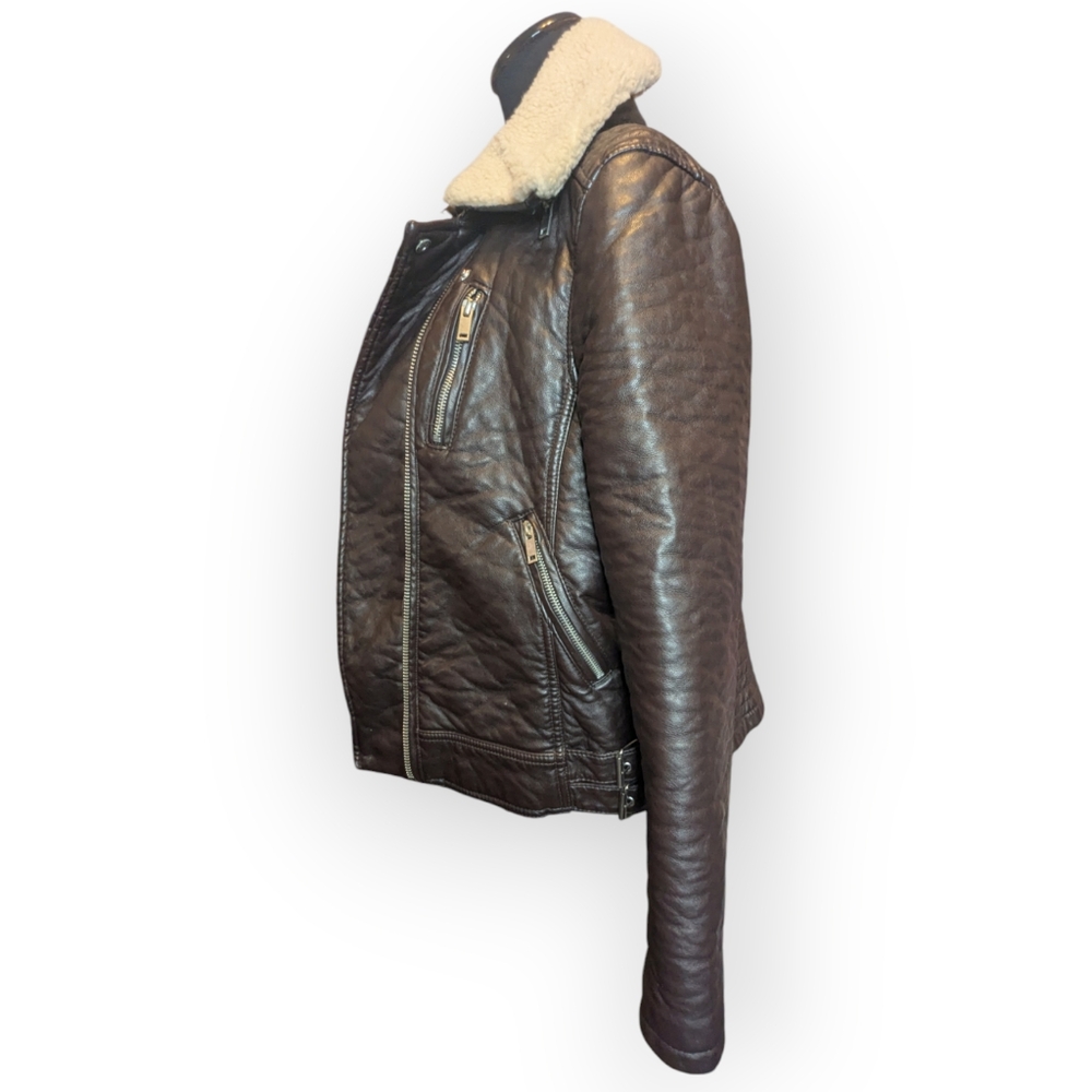 Black Rivet Bomber Jacket - image 3